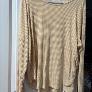 Staccato Yellow Checkered Long Sleeve Top